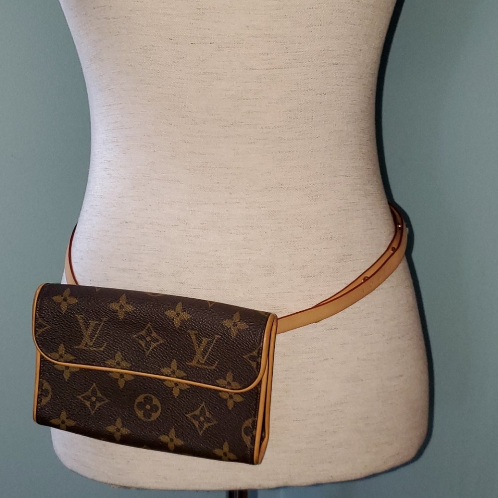 Louis Vuitton Monogram Canvas Belt Bag in Brown and Tan